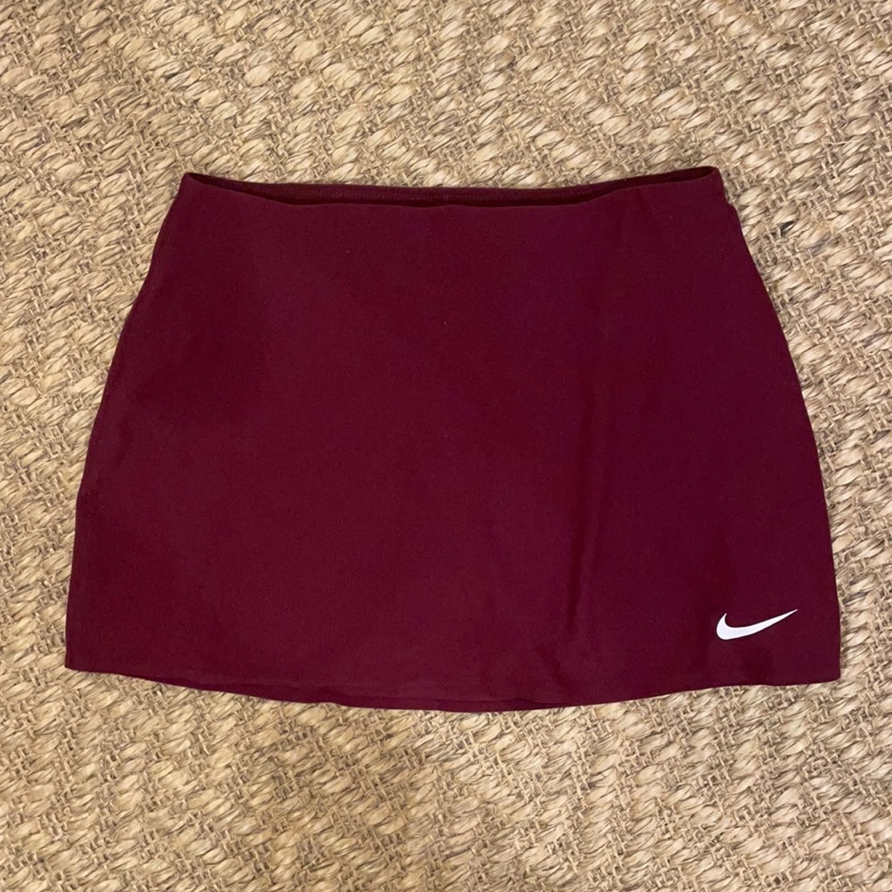 Nike Dri-Fit Maroon Tennis Skirt